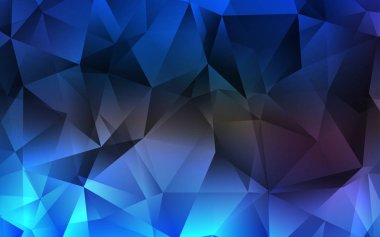 Üçgenler ile koyu mavi vektör arka plan. Renkli gradyan ile arka plan üçgenler. Desen Web siteleri için kullanılabilir.