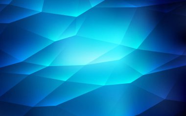 Çizgiler, üçgenler ile koyu mavi vektör düzeni. Renkli gradyan ile arka plan üçgenler. Açılış sayfanız için modern şablon.