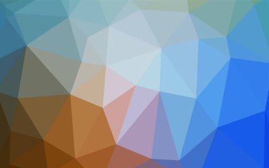 Açık mavi, vektör soyut poligonal model sarı. Renkli resimde gradyan ile poligonal tarzı. İşiniz için yeni tasarım.