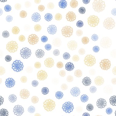 Açık mavi, sarı vektör sorunsuz doğal arka plan. gradyan ile zarif doğal deseni çiçekler. Cep telefonu arka plan için şablon.