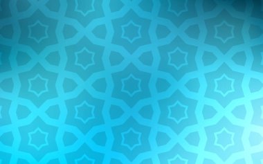 Küçük ve büyük yıldız ile ışık mavi vektör kapak. Yıldız ile basit tarzda bulanık dekoratif tasarım. Desen yeni yıl reklam, kitapçıklar için.