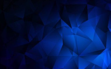 Koyu mavi vektör kapak poligonal tarzı. Renkli gradyan ile arka plan üçgenler. Akıllı tasarım, iş reklam için.