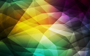 Açık mavi, yeşil vektör düşük poli kapak. Noktalı resim stili üçgenler ile yaratıcı çizimde. Tamamen yeni bir tasarım sizin broşürü.