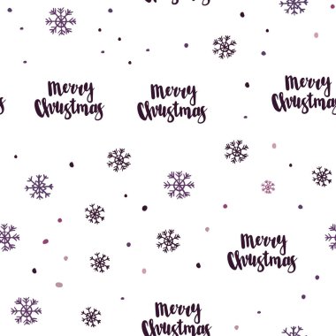 Koyu mor, pembe Noel kar taneleri ile Dikişsiz desen vektör. Kristalleri ile glitter soyut Illustration buz. Desen için modaya uygun Kumaş, duvar kağıtları.