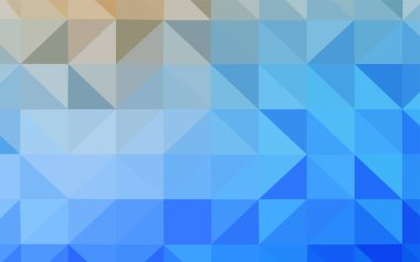 Hafif mavi vektör soyut poligonal şablonu. Gradyan ile poligonal soyut resim. Tasarımınız için üçgen desen.