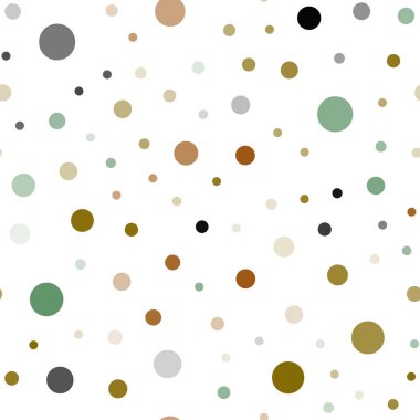 Açık mavi, sarı vektör sorunsuz arka plan ile bubbles. Bulanık daireler doğa tarzı ile güzel renkli resimde. Tekstil, kumaş, duvar kağıtları için tasarım.