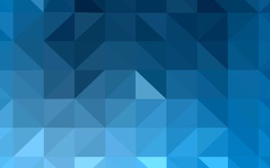 Hafif mavi vektör düşük poli doku. Üçgenler ile modern soyut resim. İşiniz için yeni tasarım.