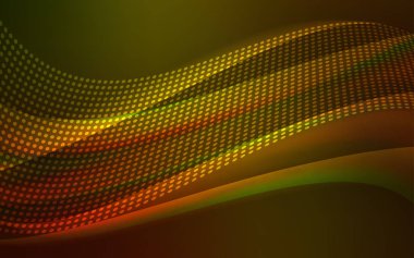 Koyu sarı vektör küreler, üçgenler desenle. Üçgen yapısı ile soyut tarzda dekoratif tasarım. Duvar kağıdı, kumaş üreticileri için modaya uygun bir tasarım.