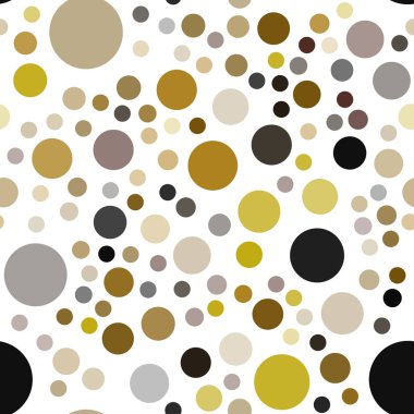 Koyu yeşil, sarı daireler ile sorunsuz şablon vektör. İllüstrasyon renkli soyut daireler parlayan ayarlanmış. Desen-ebilmek var olmak kullanılmış için güzel web siteleri.