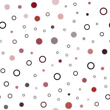 Koyu kırmızı vektör küreler ile seamless modeli. Renkli gradyan ile arka plan üzerinde bulanık kabarcıklar. Desen için modaya uygun Kumaş, duvar kağıtları.