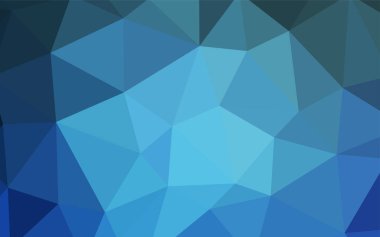 Hafif mavi vektör üçgen mozaik doku. Gradyan ile zarif parlak poligonal illüstrasyon. Tamamen yeni bir tasarım sizin broşürü.