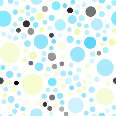 Açık mavi, vektör küreler ile seamless modeli yeşil. Kabarcıkları ile soyut tarzda bulanık dekoratif tasarım. Marka kitap tamamen yeni şablon.