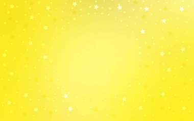 Gökyüzü yıldızlarla hafif sarı vektör şablonu. Yıldız ile renkli illüstrasyon parlayan. Akıllı tasarım, iş reklam için.