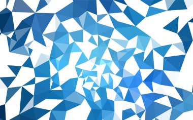 Hafif mavi vektör soyut mozaik desen. Glitter soyut resim zarif bir üçgen ile. Marka kitap için yeni şablon.