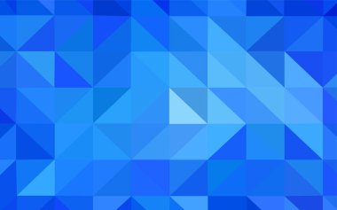 Hafif mavi vektör arka plan poligonal. Çokgen şekilleri ile bir örnek. İş tasarımınız için yeni stil.