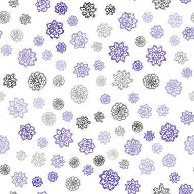 Işık mor, pembe vektör sorunsuz kapak güzel kar taneleri ile. Kristalleri ile glitter soyut Illustration buz. Kartvizit, Web siteleri için şablon.