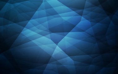 Koyu mavi vektör düşük poli kapak. Noktalı resim stili üçgenler ile yaratıcı çizimde. Senin arka plan için dokulu deseni.