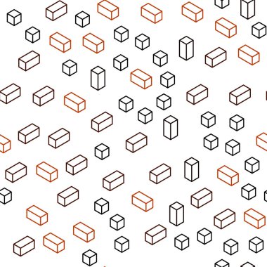 Koyu kırmızı, sarı vektör kesintisiz, izometrik zemin rhombus ile. Dikdörtgenler ile soyut degrade illüstrasyon. Kartvizit, Web siteleri için şablon.