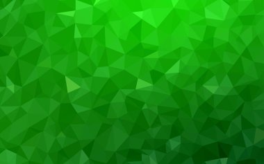 Üçgen zemin parlayan ışık yeşil vektör. Gradyan ile Origami tarzında yaratıcı geometrik şekil. Tasarımınız için üçgen desen.