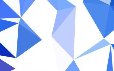 Hafif mavi vektör düşük poli doku. Renkli resimde üçgenler ile soyut tarzda. Desen için bir marka kitabın zemin.