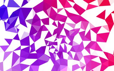 Pembe ışık, vektör poligonal model mavi. Gradyan ile poligonal soyut resim. Web siteniz için yeni bir doku.