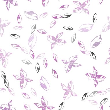 Işık mor, pembe vektör sorunsuz zarif arka plan yaprakları ile. Hint tarzı ile bulanık dekoratif tasarım bırakır. Kartvizit, Web siteleri için şablon.