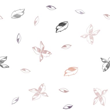 Açık mavi, sarı yaprakları ile vektör Dikişsiz soyut desen. Modern geometrik soyut illüstrasyon ile bırakır. Duvar kağıdı, kumaş üreticileri için modaya uygun bir tasarım.