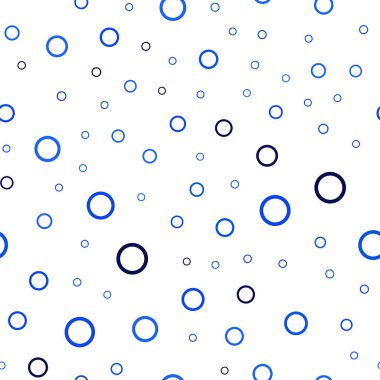 Koyu mavi vektör küreler ile seamless modeli. Bulanık damla Glitter soyut Illustration yağmur. Güzel tasarım, iş reklam için.