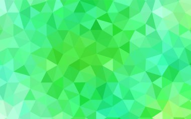 Işık yeşil vektör düşük poli düzeni. Poligonal illüstrasyon parlayan, hangi üçgen oluşur. Cep telefonu arka plan için şablon.