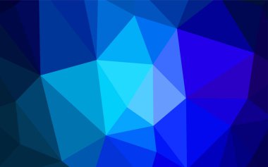 Hafif mavi vektör üçgen mozaik doku. Çokgen şekilleri ile bir örnek. İşiniz için yeni tasarım.