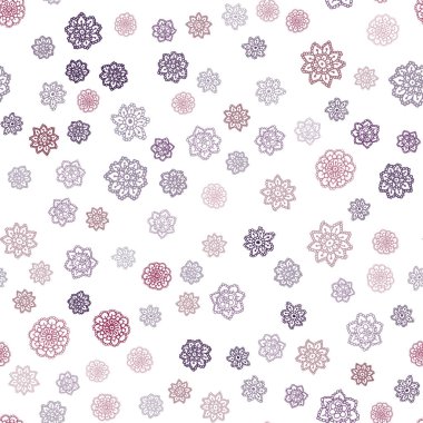 Koyu mavi, kırmızı parlak kar taneleri ile sorunsuz düzen vektör. Bulanık arka plan gradyan ile kar. Kartvizit, Web siteleri için şablon.