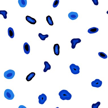 Hafif mavi vektör daireler ile sorunsuz şablonu. Modern Soyut illüstrasyon renkli su ile bırakır. Kartvizit, Web siteleri için şablon.