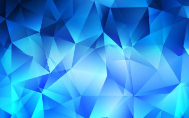 Üçgenler ile ışık mavi vektör arka plan. Modern Soyut illüstrasyon renkli üçgenler ile. Şablon arka plan olarak kullanılabilir.