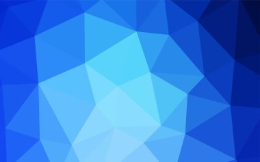 Hafif mavi vektör degrade üçgenler şablonu. Üçgen geometrik örnek gradyan ile. İş tasarımınız için yeni stil.