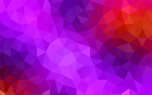 Világos Rózsaszín Kék Vektor Sokszögű Minta Geometriai Ábra Origami Stílusú — Stock Vector
