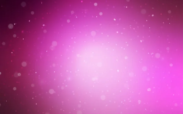 明るい雪の結晶ライト ピンク ベクトル レイアウト 氷の結晶でキラキラ抽象的なイラスト 新年広告 小冊子のパターンを使用することができます — ストックベクタ