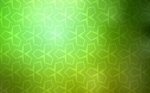 Couvercle Vectoriel Vert Clair Dans Style Polygonal Rectangules Sur Fond — Image vectorielle