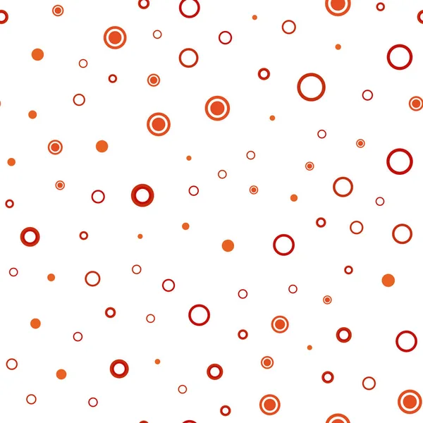ライト オレンジ ベクトル円でシームレスなテンプレートです 泡で抽象的なスタイルでぼやけた装飾的なデザイン トレンディなファブリック 壁紙のパターン — ストックベクタ