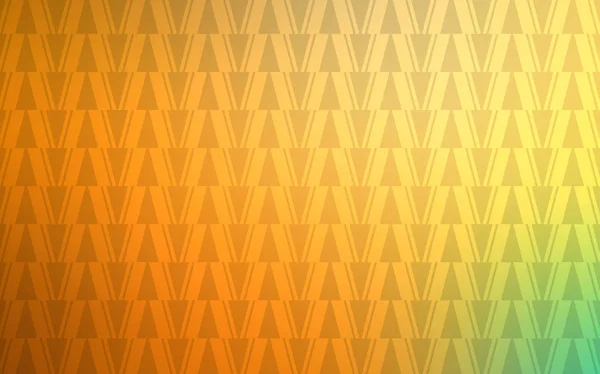 Hellgrüne Gelbe Vektorstruktur Mit Dreieckigem Stil Illustration Mit Einer Reihe — Stockvektor