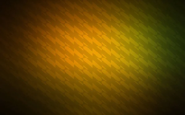 Verde Oscuro Textura Vectorial Amarilla Con Líneas Color Ilustración Abstracta — Archivo Imágenes Vectoriales