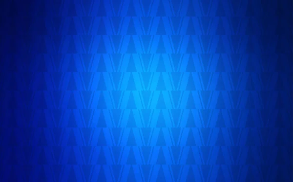 三角形のダークブルーベクトルレイアウト 三角形の抽象的なスタイルで装飾的なデザイン ランディングページのためのモダンなテンプレート — ストックベクタ