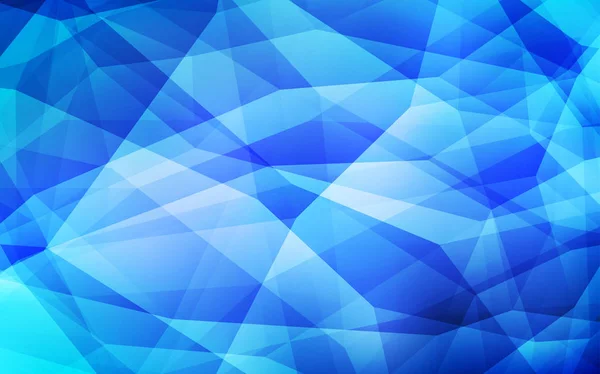 Luz Azul Vector Cubierta Poli Baja Elegante Ilustración Poligonal Brillante — Vector de stock