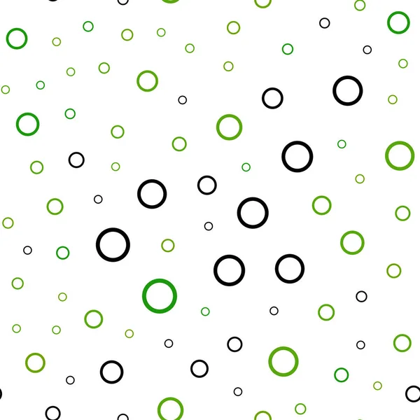 Světle Zelená Žlutá Vektor Bezešvé Pozadí Bublinkami Ilustrace Sadou Zářivě — Stockový vektor