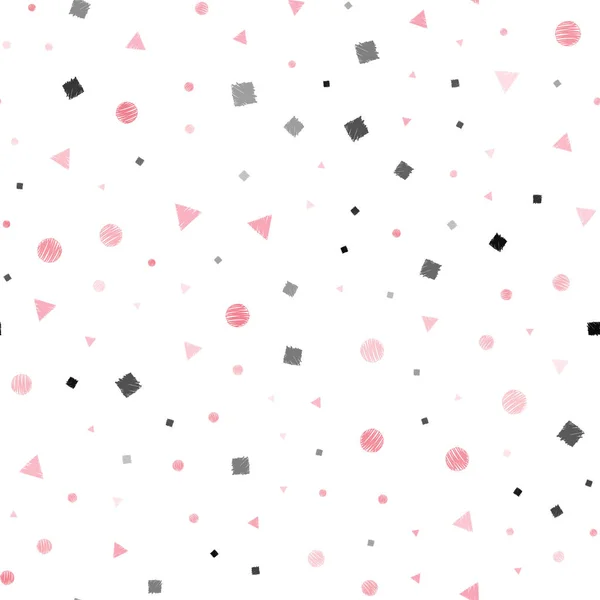 Modèle Sans Couture Vecteur Rouge Clair Avec Style Polygonal Avec — Image vectorielle