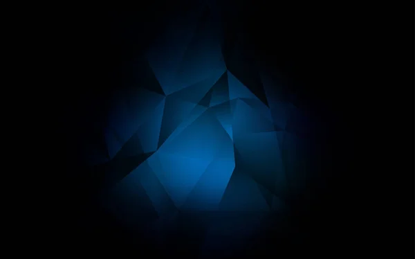 Темно Синий Вектор Линиями Треугольниками Современная Абстрактная Иллюстрация Красочными Треугольниками — стоковый вектор