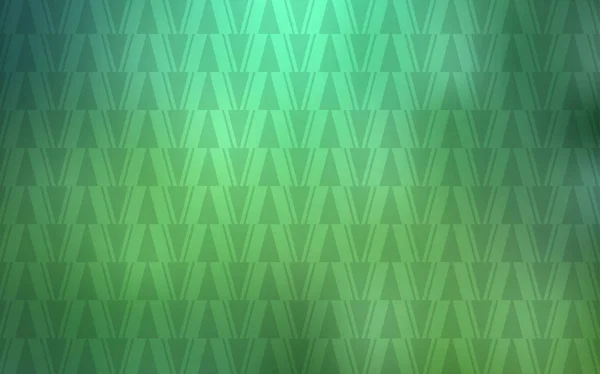 Modèle Vectoriel Vert Clair Avec Lignes Triangles Triangles Sur Fond — Image vectorielle