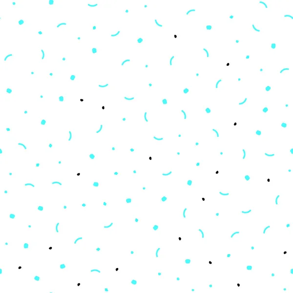 Светло Синяя Векторная Безseamless Текстура Дисками Линиями Современная Абстрактная Красочная — стоковый вектор
