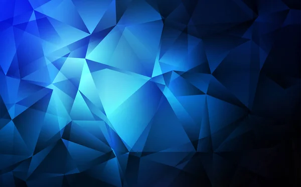 Fond Vectoriel Bleu Foncé Avec Des Lignes Des Triangles Illustration — Image vectorielle