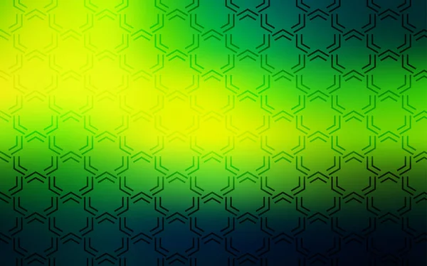 Verde Oscuro Textura Vectorial Amarilla Con Líneas Color Líneas Sobre — Vector de stock