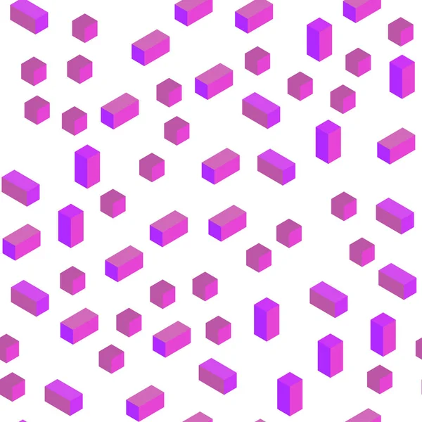 Light Purple Pink Vector Less Seamless Isometric Layout Lines Rectangles — стоковый вектор
